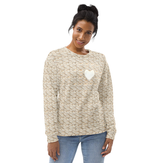 das Licht der Welt Pullover in Beige - christlicher Unisex-Sweatshirt