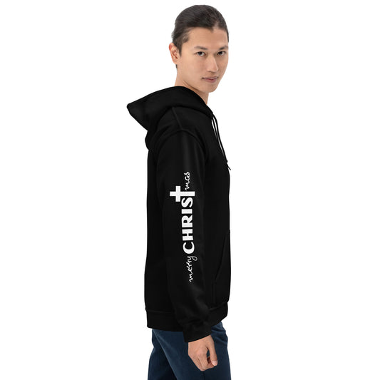 merry CHRISTmas Hoodie in Schwarz - christlicher Weihnachts-Kapuzenpullover